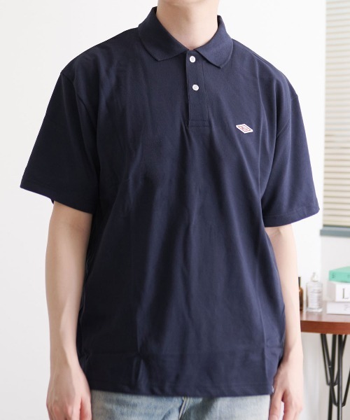 BALL(ボール)の「『BALL/ボール』TC鹿の子ワッペン付きポロシャツ(シャツ/ブラウス・メンズ・ネイビー/チャコール/ブラック/ホワイト・L/LL/M)」の4枚目の写真