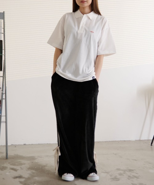 BALL(ボール)の「『BALL/ボール』TC鹿の子ワッペン付きポロシャツ(シャツ/ブラウス・メンズ・ネイビー/チャコール/ブラック/ホワイト・L/LL/M)」の10枚目の写真