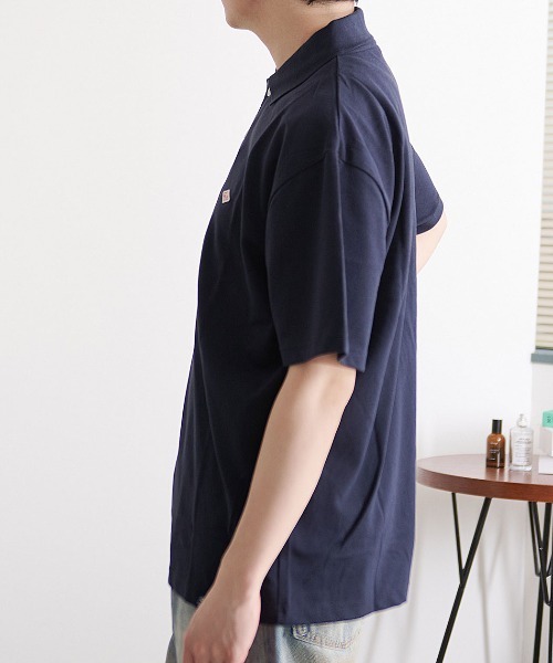 BALL(ボール)の「『BALL/ボール』TC鹿の子ワッペン付きポロシャツ(シャツ/ブラウス・メンズ・ネイビー/チャコール/ブラック/ホワイト・L/LL/M)」の17枚目の写真