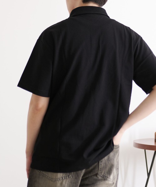 BALL(ボール)の「『BALL/ボール』TC鹿の子ワッペン付きポロシャツ(シャツ/ブラウス・メンズ・ネイビー/チャコール/ブラック/ホワイト・L/LL/M)」の12枚目の写真