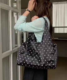 ドット柄ショルダーバッグ