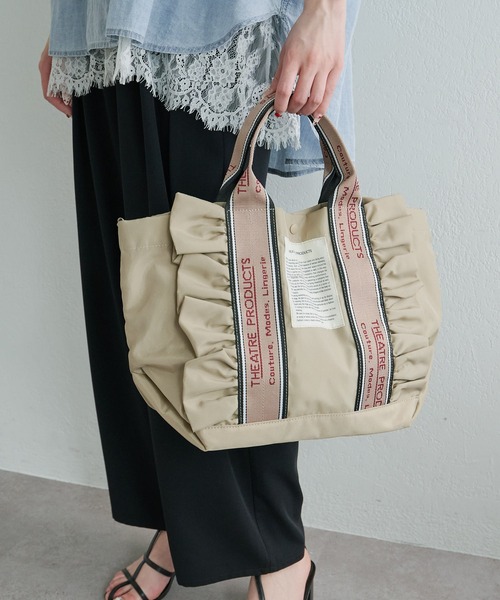 THEATRE PRODUCTS(シアタープロダクツ)の「【THEATRE PRODUCTS】THAMES 2WAY TOTE L(トートバッグ・レディース・ベージュ/ブラック・FREE)」の2枚目の写真