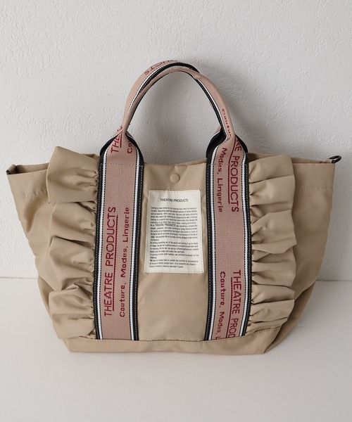 THEATRE PRODUCTS(シアタープロダクツ)の「【THEATRE PRODUCTS】THAMES 2WAY TOTE L(トートバッグ・レディース・ベージュ/ブラック・FREE)」の10枚目の写真