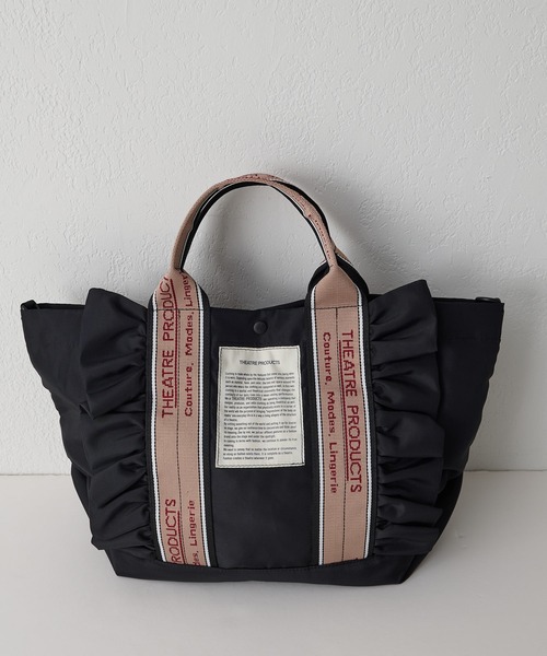 THEATRE PRODUCTS(シアタープロダクツ)の「【THEATRE PRODUCTS】THAMES 2WAY TOTE L(トートバッグ・レディース・ベージュ/ブラック・FREE)」の4枚目の写真