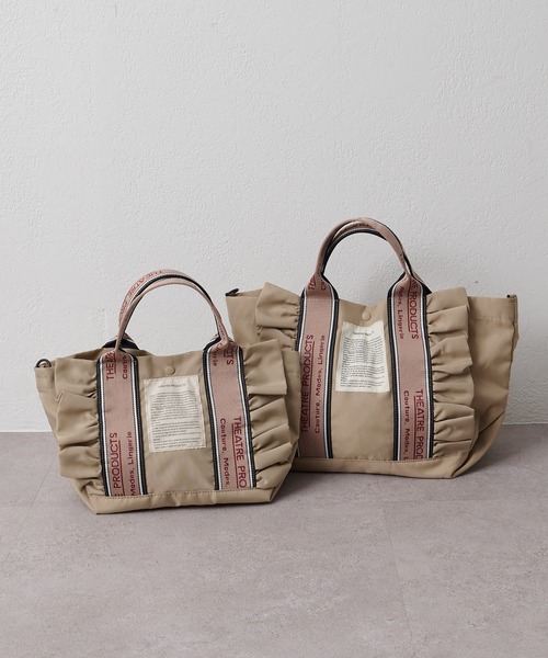 THEATRE PRODUCTS(シアタープロダクツ)の「【THEATRE PRODUCTS】THAMES 2WAY TOTE L(トートバッグ・レディース・ベージュ/ブラック・FREE)」の9枚目の写真