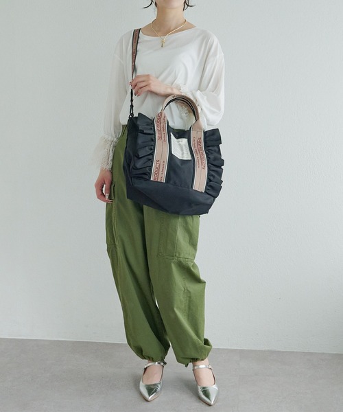 THEATRE PRODUCTS(シアタープロダクツ)の「【THEATRE PRODUCTS】THAMES 2WAY TOTE L(トートバッグ・レディース・ベージュ/ブラック・FREE)」の14枚目の写真