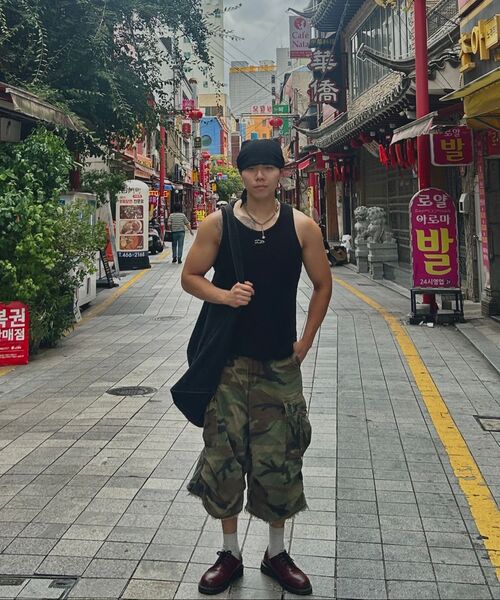MUSINSA STANDARD（ムシンサスタンダード）の「クラシックタンクトップ[ブラック]（Tシャツ/カットソー・メンズ・その他・SMALL/MEDIUM/LARGE/X-LARGE/2XL/3XL）」の5枚目の写真