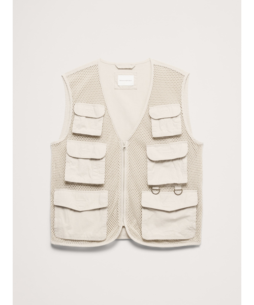 Banana Republic(バナナリパブリック)の「メッシュ フォトジャーナリスト ベスト(ベスト・メンズ・ナチュラル・S/M/L/XL)」の8枚目の写真