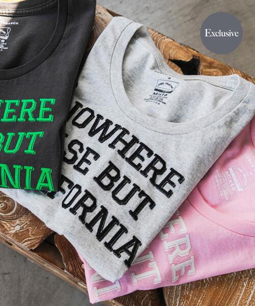 MIXTA（ミクスタ）の「『別注』Mixta×URBAN RESEARCH　NOWHERE（Tシャツ/カットソー・レディース・ピンク/ライトグレー/スミクロ・MEDIUM）」の3枚目の写真