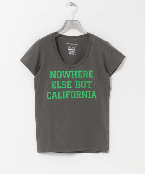MIXTA（ミクスタ）の「『別注』Mixta×URBAN RESEARCH　NOWHERE（Tシャツ/カットソー・レディース・ピンク/ライトグレー/スミクロ・MEDIUM）」の4枚目の写真