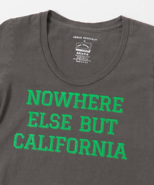 MIXTA（ミクスタ）の「『別注』Mixta×URBAN RESEARCH　NOWHERE（Tシャツ/カットソー・レディース・ピンク/ライトグレー/スミクロ・MEDIUM）」の5枚目の写真