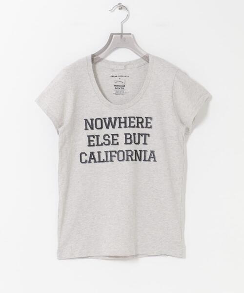 MIXTA（ミクスタ）の「『別注』Mixta×URBAN RESEARCH　NOWHERE（Tシャツ/カットソー・レディース・ピンク/ライトグレー/スミクロ・MEDIUM）」の9枚目の写真