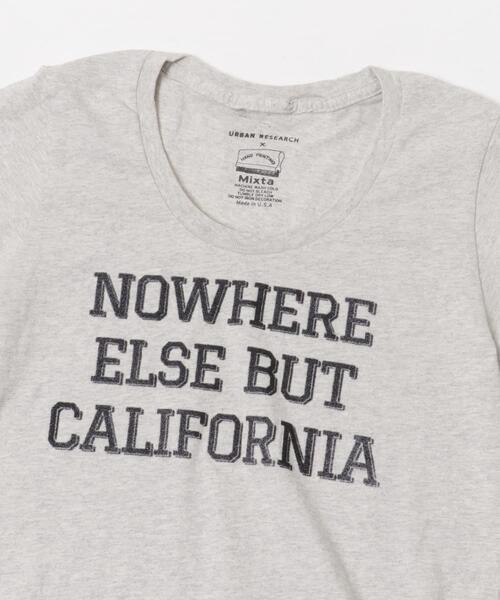 MIXTA（ミクスタ）の「『別注』Mixta×URBAN RESEARCH　NOWHERE（Tシャツ/カットソー・レディース・ピンク/ライトグレー/スミクロ・MEDIUM）」の10枚目の写真
