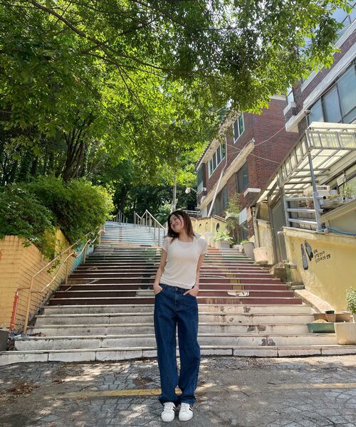 MUSINSA STANDARD WOMAN（ムシンサスタンダードウーマン）の「ウィメンズウールテンセルホルターレイヤードTシャツ[アイボリー]（Tシャツ/カットソー・レディース・その他・SMALL/MEDIUM/LARGE/X-SMALL）」の19枚目の写真