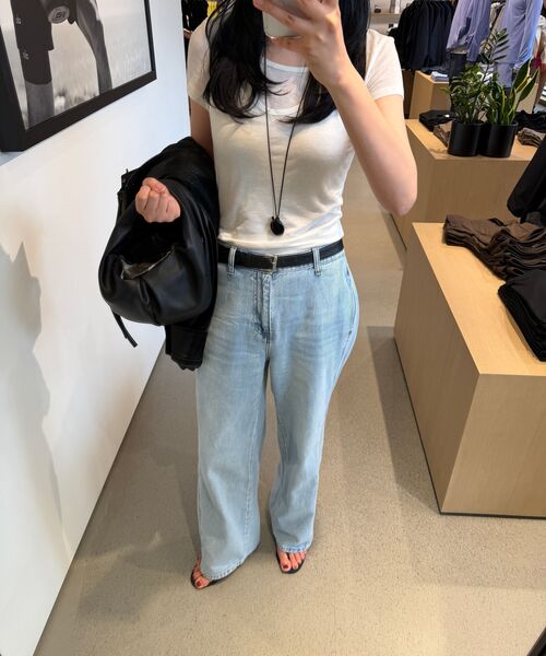 MUSINSA STANDARD WOMAN（ムシンサスタンダードウーマン）の「ウィメンズウールテンセルホルターレイヤードTシャツ[アイボリー]（Tシャツ/カットソー・レディース・その他・SMALL/MEDIUM/LARGE/X-SMALL）」の20枚目の写真