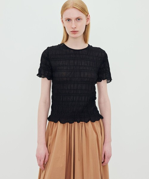 BY MALENE BIRGER(バイマレーネビルガー)の「BY MALENE BIRGER ELLA クルーネックニット(ニット/セーター・レディース・ライトブルー/ブラック・S)」の4枚目の写真
