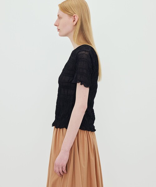 BY MALENE BIRGER(バイマレーネビルガー)の「BY MALENE BIRGER ELLA クルーネックニット(ニット/セーター・レディース・ライトブルー/ブラック・S)」の5枚目の写真