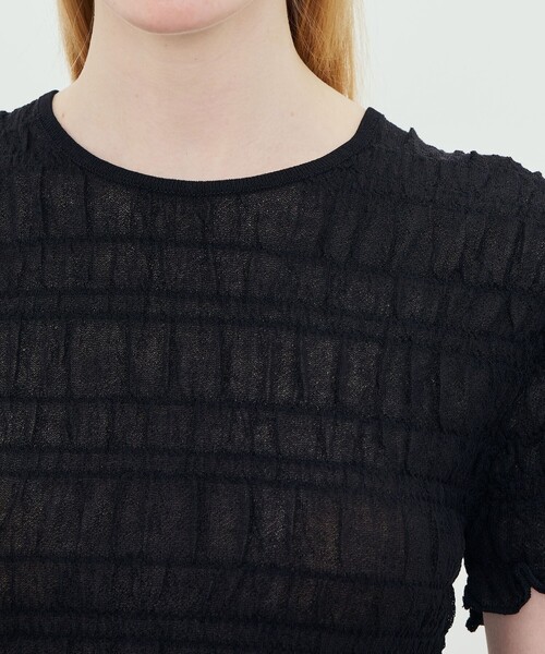 BY MALENE BIRGER(バイマレーネビルガー)の「BY MALENE BIRGER ELLA クルーネックニット(ニット/セーター・レディース・ライトブルー/ブラック・S)」の7枚目の写真