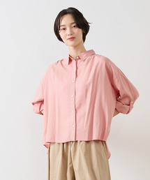 MELROSE メルローズ ブラウス  ピンク 共布付き MELROSE claire｜メルローズ クレールのシャツ/ブラウス通販 - ZOZOTOWN