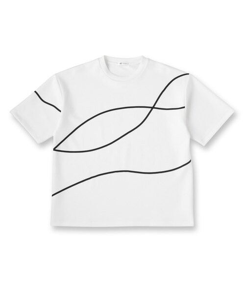 tk.TAKEO KIKUCHI(ティーケータケオキクチ)の「コードエンブロカットソー(Tシャツ/カットソー・メンズ・ホワイト/ブラック/ネイビー・02/03)」の4枚目の写真