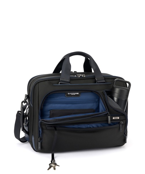 TUMI(トゥミ)の「TUMI ALPHA (アルファ) スリーウェイ・ブリーフ(A4/PC15インチまで対応)(ビジネスバッグ・メンズ・ブラック×ブルー・FREE)」の3枚目の写真