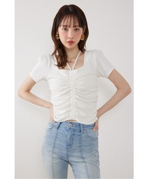 2WAYホルターネックロンパース 春服 夏服（ワンピース）｜rienda