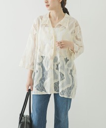 URBAN RESEARCH | ESTHE　OVERSIZED SHEER LACE SHIRTS(シャツ/ブラウス)