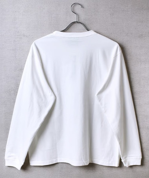 WBSB（ダブルビーエスビー）の「WBSB/ダブルビーエスビー DOUCHE L/S TEE-vintage プリントTシャツ 長袖 ひび割れプリント メンズ レディース ユニセックス 秋 秋服 2026年秋冬（Tシャツ/カットソー・メンズ・ホワイト/ライトブルー/ブラック・M/L/XL）」の18枚目の写真