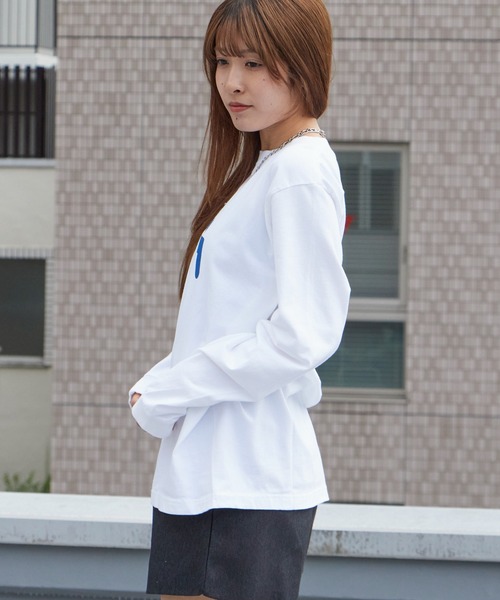 WBSB（ダブルビーエスビー）の「WBSB/ダブルビーエスビー DOUCHE L/S TEE-vintage プリントTシャツ 長袖 ひび割れプリント メンズ レディース ユニセックス 秋 秋服 2026年秋冬（Tシャツ/カットソー・メンズ・ホワイト/ライトブルー/ブラック・M/L/XL）」の14枚目の写真