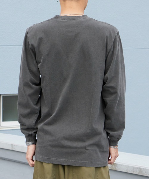 WBSB（ダブルビーエスビー）の「WBSB/ダブルビーエスビー DOUCHE L/S TEE-vintage プリントTシャツ 長袖 ひび割れプリント メンズ レディース ユニセックス 秋 秋服 2026年秋冬（Tシャツ/カットソー・メンズ・ホワイト/ライトブルー/ブラック・M/L/XL）」の20枚目の写真