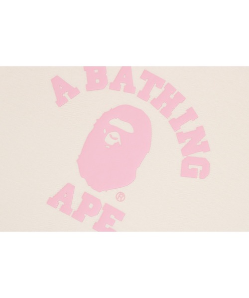 A BATHING APE（アベイシングエイプ）の「COLLEGE RAGLAN CROPPED TEE（Tシャツ/カットソー・レディース・ピンク/ブラック・SMALL/MEDIUM/LARGE）」の6枚目の写真