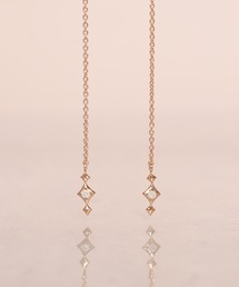 【WEB限定】K18vermeil スターダイヤモンド アメリカンピアス