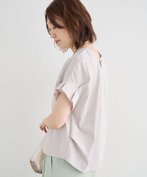 le.coeur blanc(ルクールブラン)の「ドライコットンタックスリーブプルオーバー(Tシャツ/カットソー・レディース・カーキオリーブ/ホワイト系その他/グレイッシュベージュ/ブラック/オフホワイト・38)」の22枚目の写真