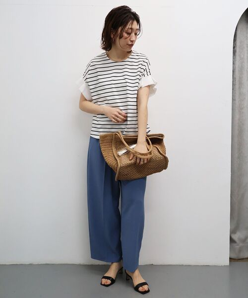 le.coeur blanc(ルクールブラン)の「ドライコットンタックスリーブプルオーバー(Tシャツ/カットソー・レディース・カーキオリーブ/ホワイト系その他/グレイッシュベージュ/ブラック/オフホワイト・38)」の20枚目の写真