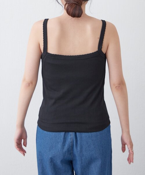 CIAOPANIC TYPY（チャオパニックティピー）の「【willow】アイレット半袖スナップカーデキャミセット（Tシャツ/カットソー・レディース・ブラック/ミント・ONE SIZE）」の20枚目の写真