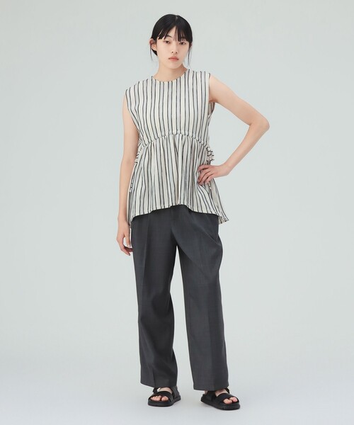 BEAMS HEART(ビームスハート)の「ストライプ カット プルオーバー(Tシャツ/カットソー・レディース・ホワイト系その他5/オフホワイト・FREE)」の3枚目の写真