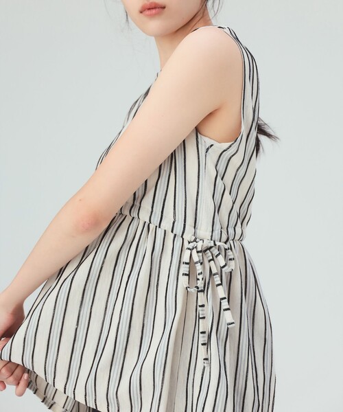BEAMS HEART(ビームスハート)の「ストライプ カット プルオーバー(Tシャツ/カットソー・レディース・ホワイト系その他5/オフホワイト・FREE)」の6枚目の写真