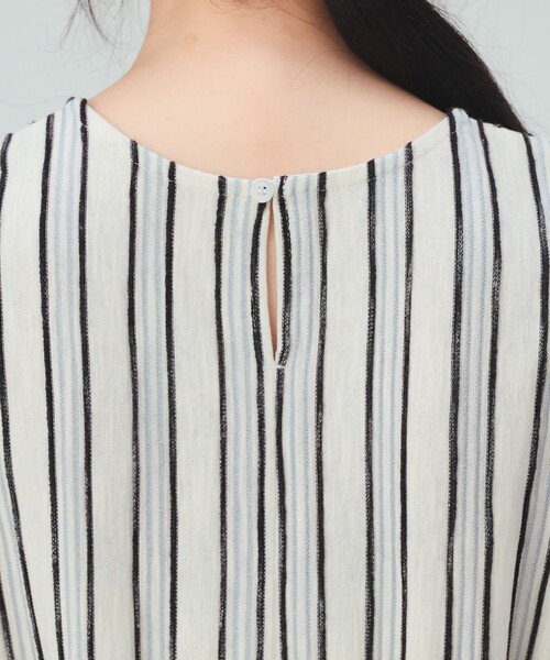 BEAMS HEART(ビームスハート)の「ストライプ カット プルオーバー(Tシャツ/カットソー・レディース・ホワイト系その他5/オフホワイト・FREE)」の17枚目の写真