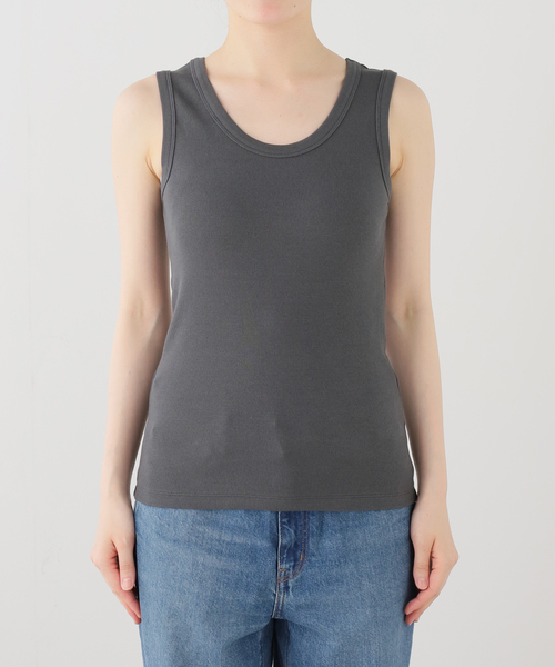 IENA(イエナ)の「《追加/UVカット》テレコストレッチフレンチノースリーブ(Tシャツ/カットソー・レディース・ホワイト/グレー/ブルー系その他/ベージュ・FREE)」の17枚目の写真