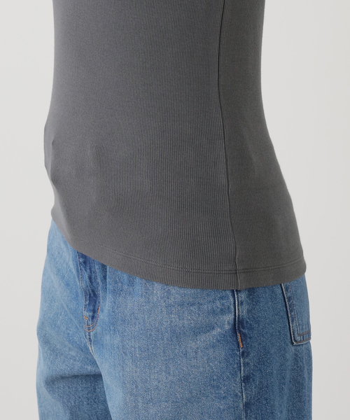 IENA(イエナ)の「《追加/UVカット》テレコストレッチフレンチノースリーブ(Tシャツ/カットソー・レディース・ホワイト/グレー/ブルー系その他/ベージュ・FREE)」の13枚目の写真