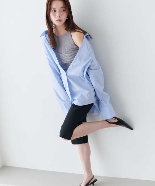 Olume (オリュム)の「アメスリニットトップス(タンクトップ・レディース・グレー/ホワイト・FREE)」の18枚目の写真