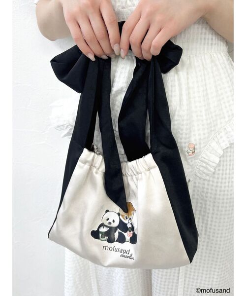 dazzlin(ダズリン)の「【mofusandコラボ】リボンサテンハンドバッグ(ハンドバッグ・レディース・ネイビー/ピンク/アイボリー・FREE)」の13枚目の写真