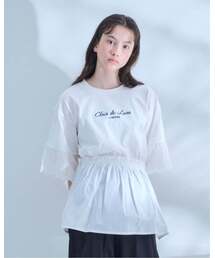 pom ponette junior | 【AMI】ペプラムプルオーバー(Tシャツ/カットソー)