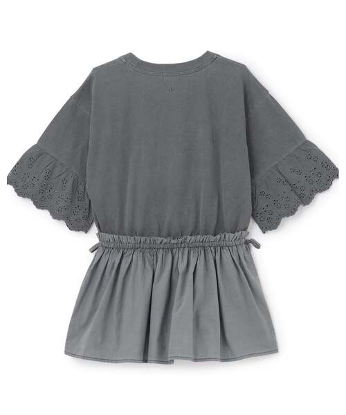 pom ponette junior(ポンポネットジュニア)の「【AMI】ペプラムプルオーバー(Tシャツ/カットソー・キッズ・グレー/オフホワイト・M:150cm)」の3枚目の写真