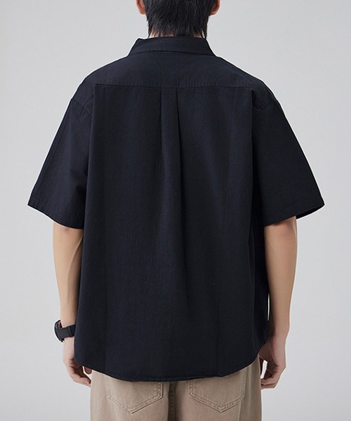 aimoha(アイモハ)の「【mens】ポケット付き半袖シャツ(シャツ/ブラウス・メンズ・ベージュ/ブラック/オフホワイト・XX-LARGE/X-LARGE/LARGE/MEDIUM)」の13枚目の写真