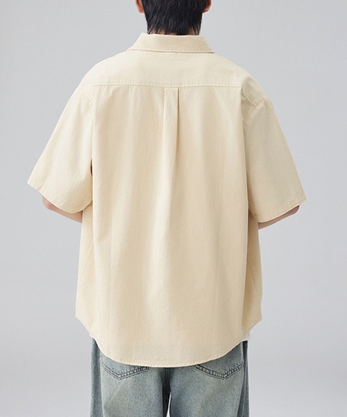 aimoha(アイモハ)の「【mens】ポケット付き半袖シャツ(シャツ/ブラウス・メンズ・ベージュ/ブラック/オフホワイト・XX-LARGE/X-LARGE/LARGE/MEDIUM)」の14枚目の写真