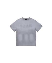 AAKAM | Reverse Patch Waffle Half Top (Gray)(Tシャツ/カットソー)