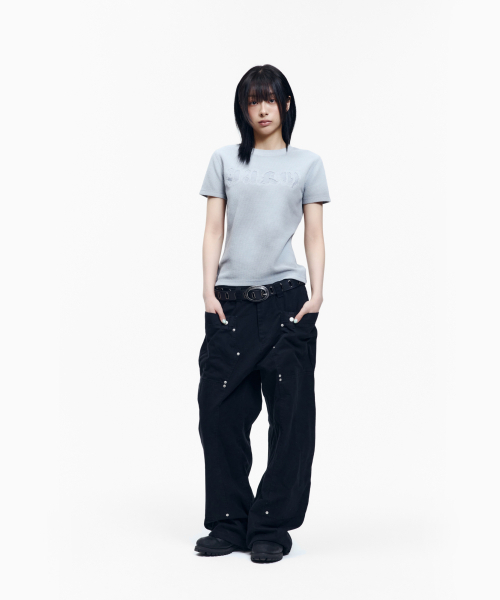 AAKAM(アーカム)の「Reverse Patch Waffle Half Top (Gray)(Tシャツ/カットソー・レディース・その他・3/2/1)」の8枚目の写真