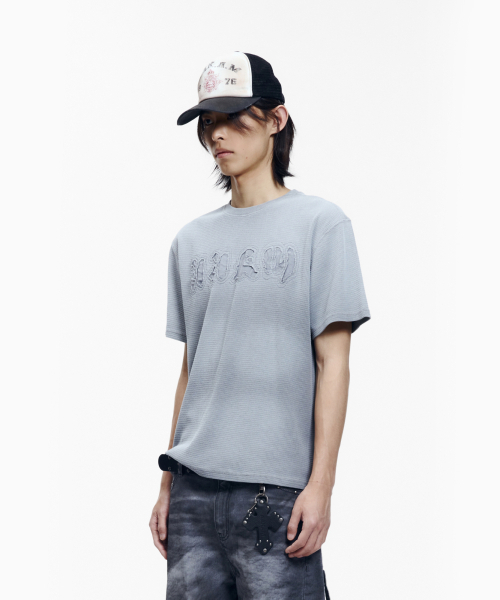 AAKAM(アーカム)の「Reverse Patch Waffle Half Top (Gray)(Tシャツ/カットソー・レディース・その他・3/2/1)」の11枚目の写真