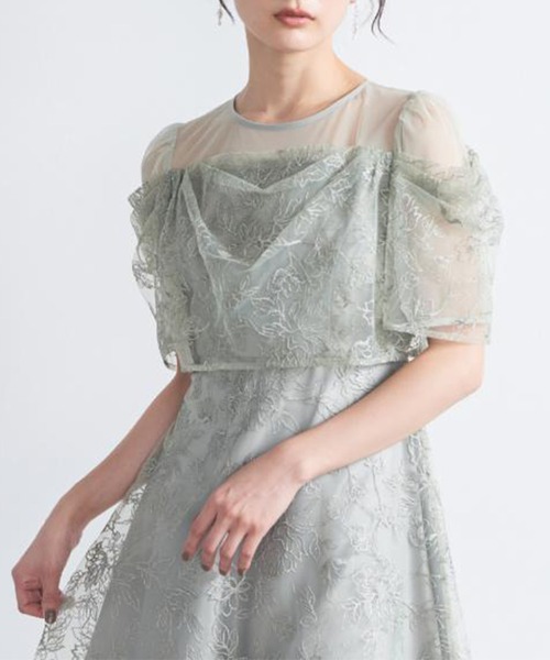 SETUP7(セットアップセブン)の「【metoi】ドレープラメ刺繍ドレス 結婚式 二次会 パーティー フォーマル オケージョン セレモニー(ドレス・レディース・グレイッシュブルー/ピンクベージュ/ネイビー/ブラック・M/L)」の13枚目の写真